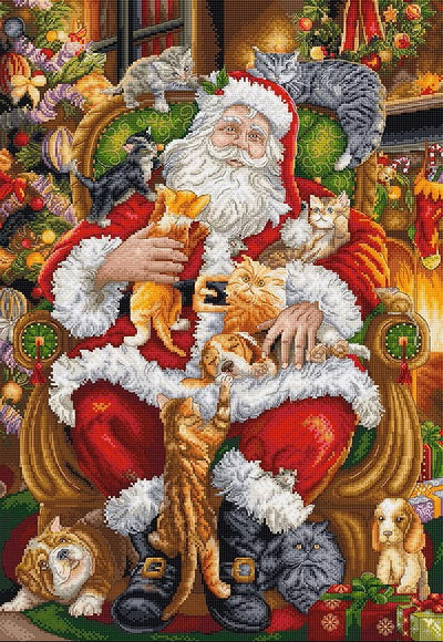 Paws & Presents Cross Stitch Kit - Letitstitch