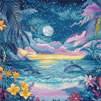 Blue Mirage Cross Stitch Kit - Letitstitch