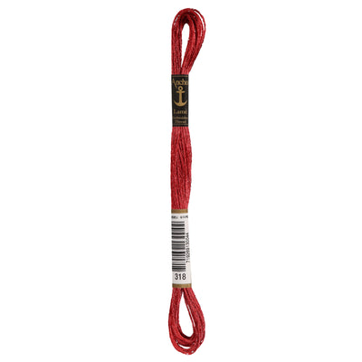 Anchor Lamé Metallic Embroidery Thread – 318 Red