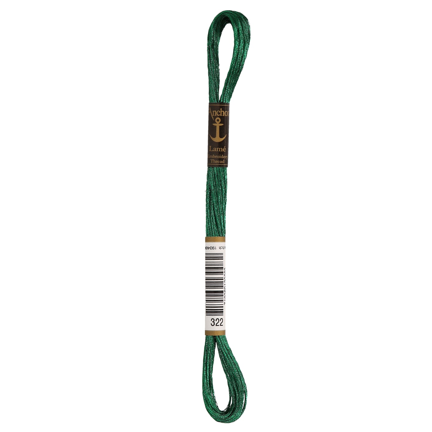 Anchor Lamé Metallic Embroidery Thread – 322 Green