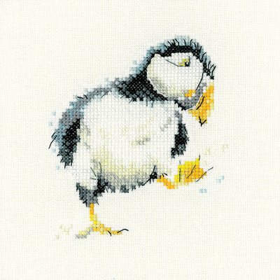 Pickle the Puffin Cross Stitch Kit Heritage Crafts