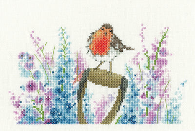 Rosie Robin Cross Stitch Kit Heritage Crafts