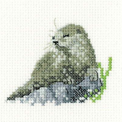 Otter Cross Stitch Kit Heritage Crafts