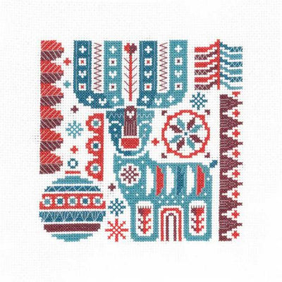 Creative World of Crafts - Scandi Reindeer Lucie Heaton Cross Stitch Kit