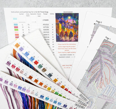 Three Kings Cross Stitch Kit - Letitstitch