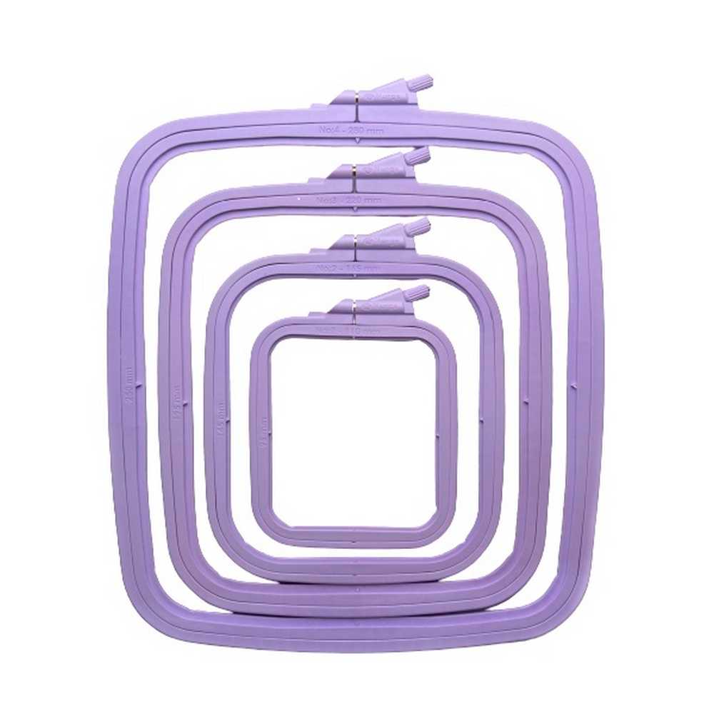 Nurge Lilac Square Embroidery Hoop No 3 (22cm/ 8 3/4 inch)