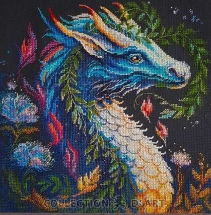 Guardian of the Magical Forest Cross Stitch Kit ~ RTO