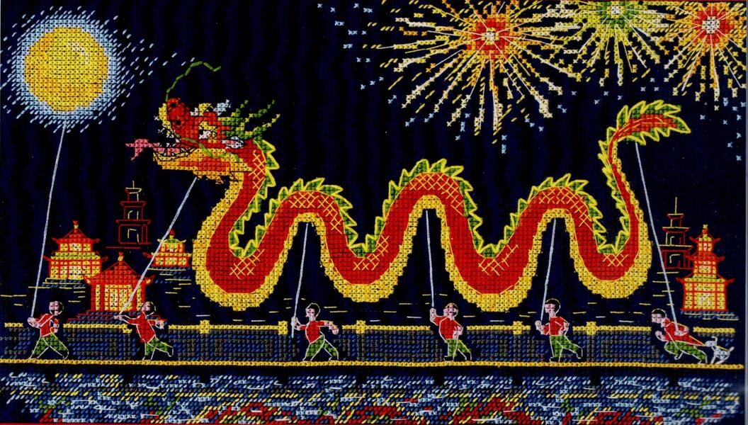 Chinese Dragon Cross Stitch Kit ~ RTO