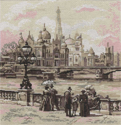 Paris: On Alexander III Bridge Cross Stitch Kit ~ PANNA