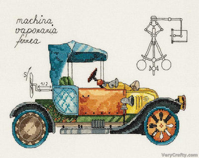 Clockwork Vehicle Cross Stitch Kit ~ PANNA