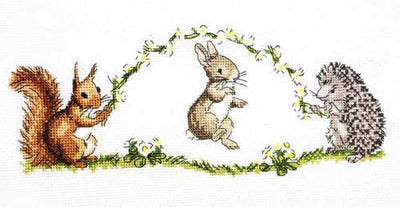 Creative World of Crafts - Skipping Along Cross Stitch Kit
