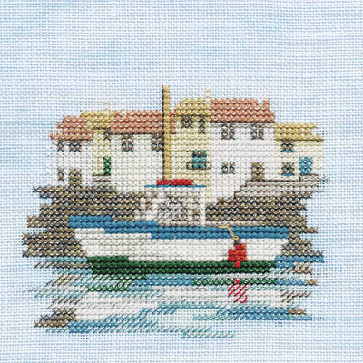 Minuets - Harbour  (on linen) Cross Stitch Kit by Derwentwater Designs
