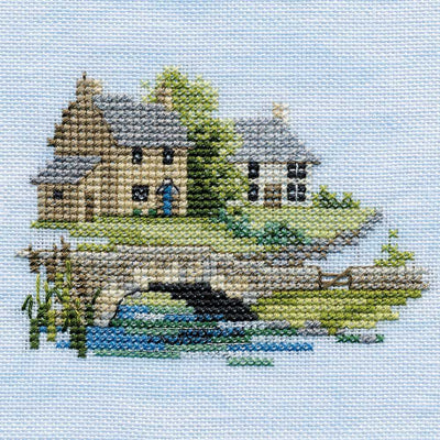 Minuets - Brookside  (on linen) Cross Stitch Kit by Derwentwater Designs