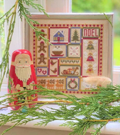 Mini Christmas Patchwork Cross Stitch Kit Historical Sampler Co