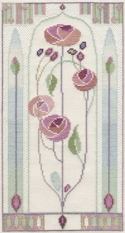 Mackintosh - Oriental Rose Cross Stitch Kit by Derwentwater Designs