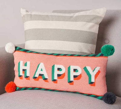 Happy Tapestry Cushion Kit - Anchor