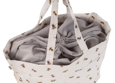 Bee Drawstring Craft Bag - Hobby Gift