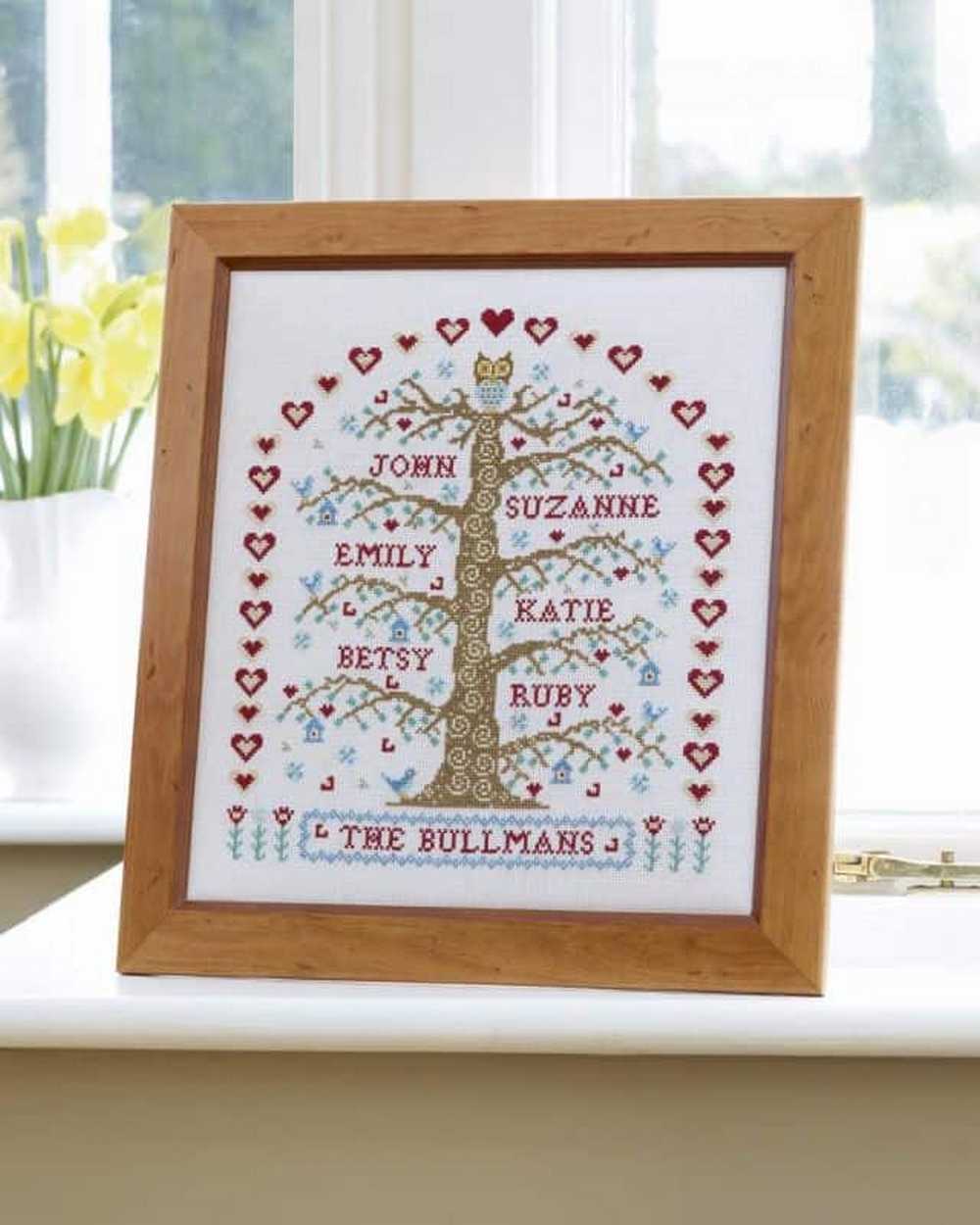 My Family Tree Cross Stitch Kit Historical Sampler Co