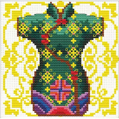 Geisha Green Cross Stitch Kit Needleart World