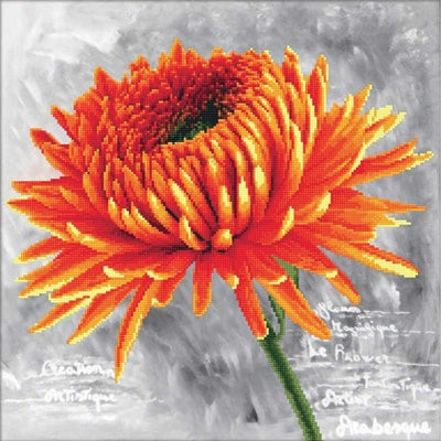 Orange Dahlia Cross Stitch Kit Needleart World