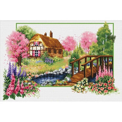 Autumn Cottage Cross Stitch Kit Needleart World
