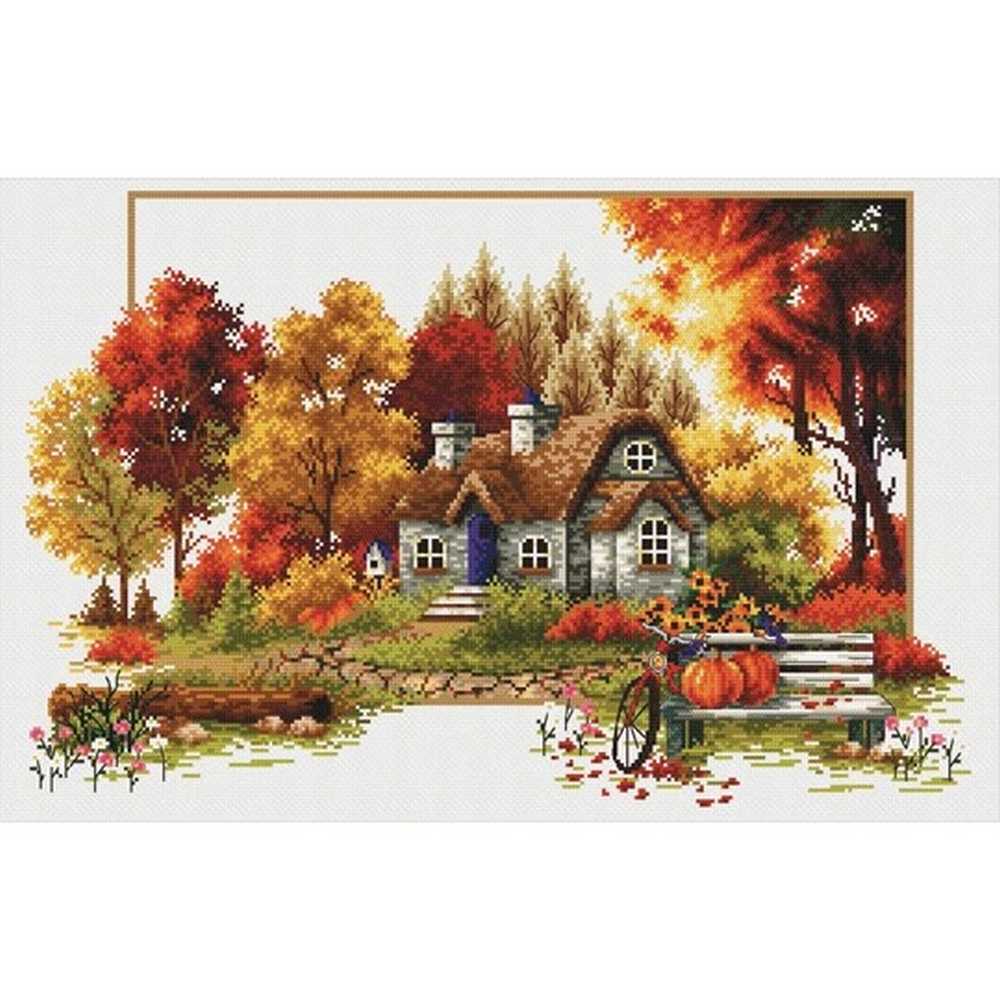 Winter Cottage Cross Stitch Kit Needleart World