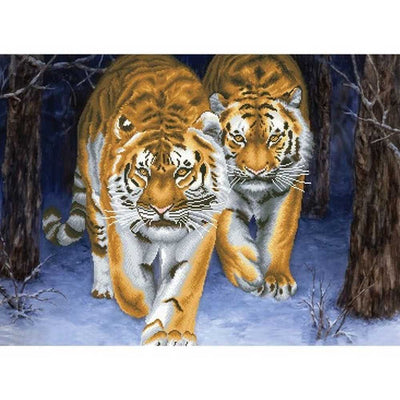 Stalking Tigers Cross Stitch Kit Needleart World