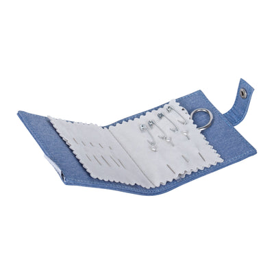 Case with Scissors & Needles Denim Daisies- Hobby Gift