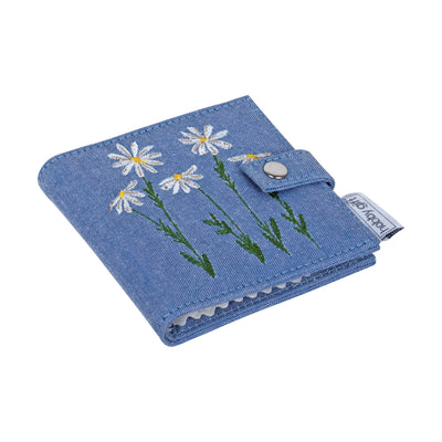 Case with Scissors & Needles Denim Daisies- Hobby Gift