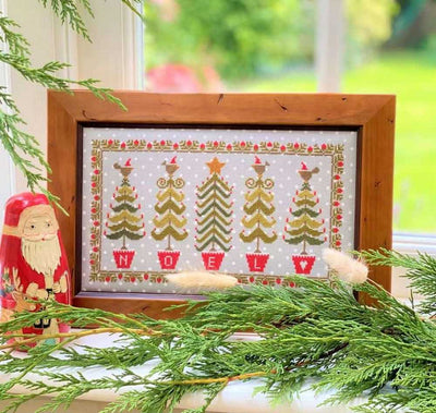 Noel Christmas Tree Cross Stitch Kit Historical Sampler Co