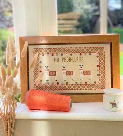 No Prob-Llama Cross Stitch Kit Historical Sampler Co