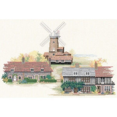 Norfolk Village Cross Stitch Kit by Derwentwater Designs