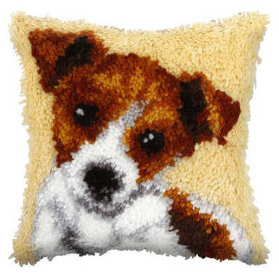 Jack Russell Cushion Latch Hook Kit by Orchidea  ~ ORC.4002