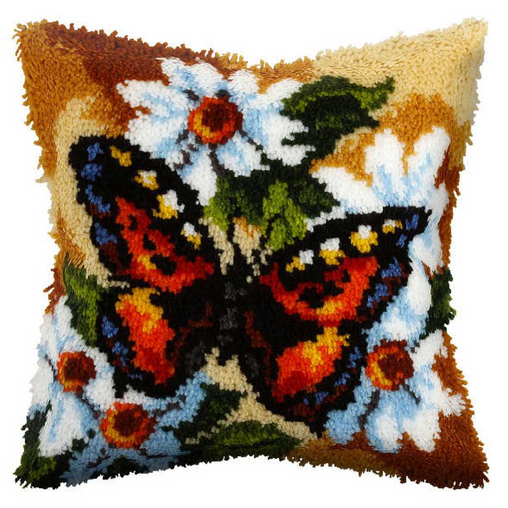 Butterfly Cushion Latch Hook Kit by Orchidea  ~ ORC.4060