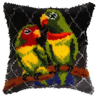 Parrots Cushion Latch Hook Kit by Orchidea  ~ ORC.4064