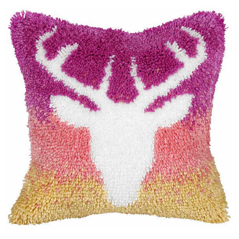 Stag Cushion Latch Hook Kit by Orchidea ~ ORC.4072