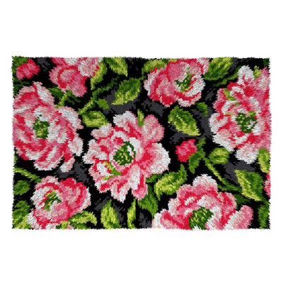 Roses Latch Hook Rug Kit - Orchidea  ~ ORC.4099