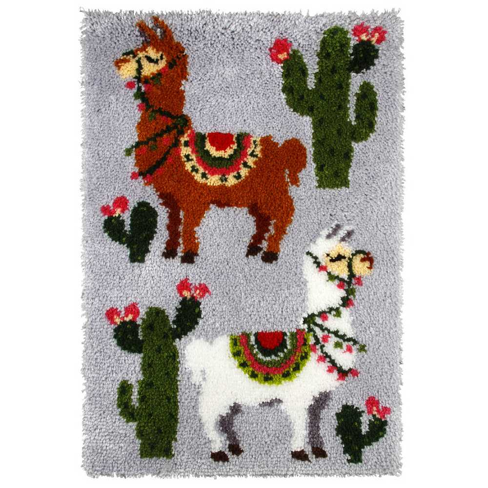 Llama Rug Latch Hook Kit by Orchidea ~ ORC.4103