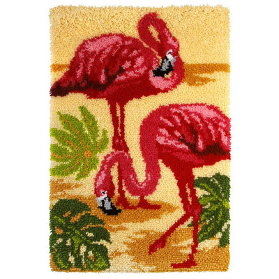 Flamingo Rug Latch Hook Kit by Orchidea  ~ ORC.4108