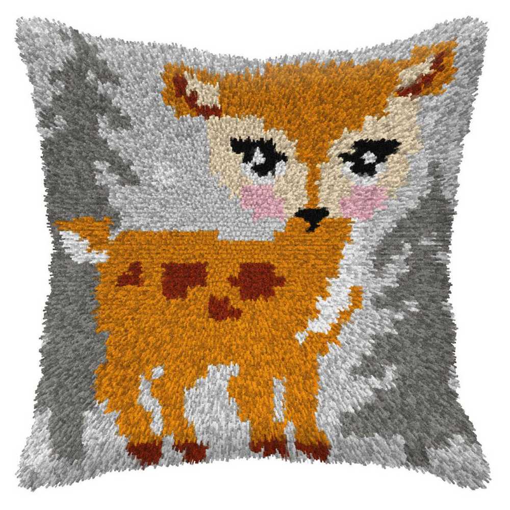 Doe Latch Hook Cushion Kit Orchidea ~ ORC.4114