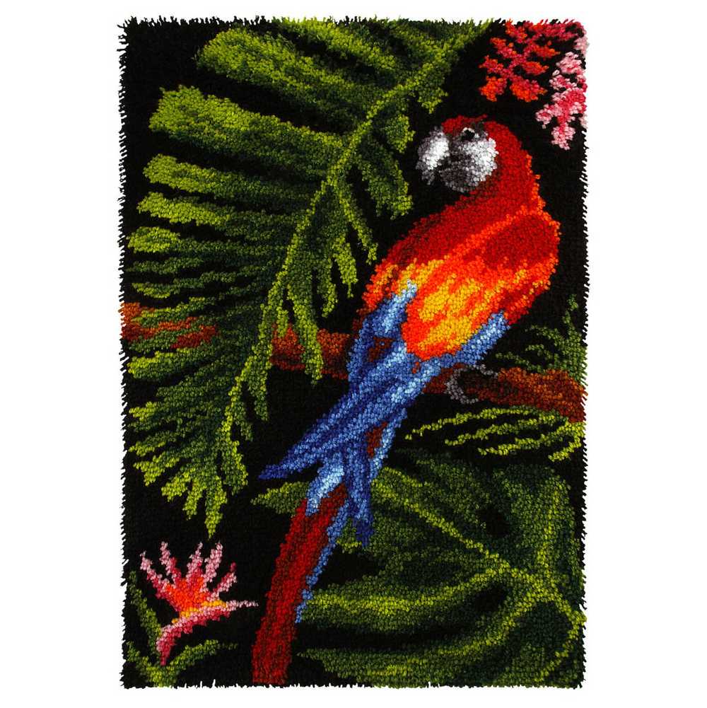 Orchidea Latch Hook Rug Kit - Parrot ORC.4120