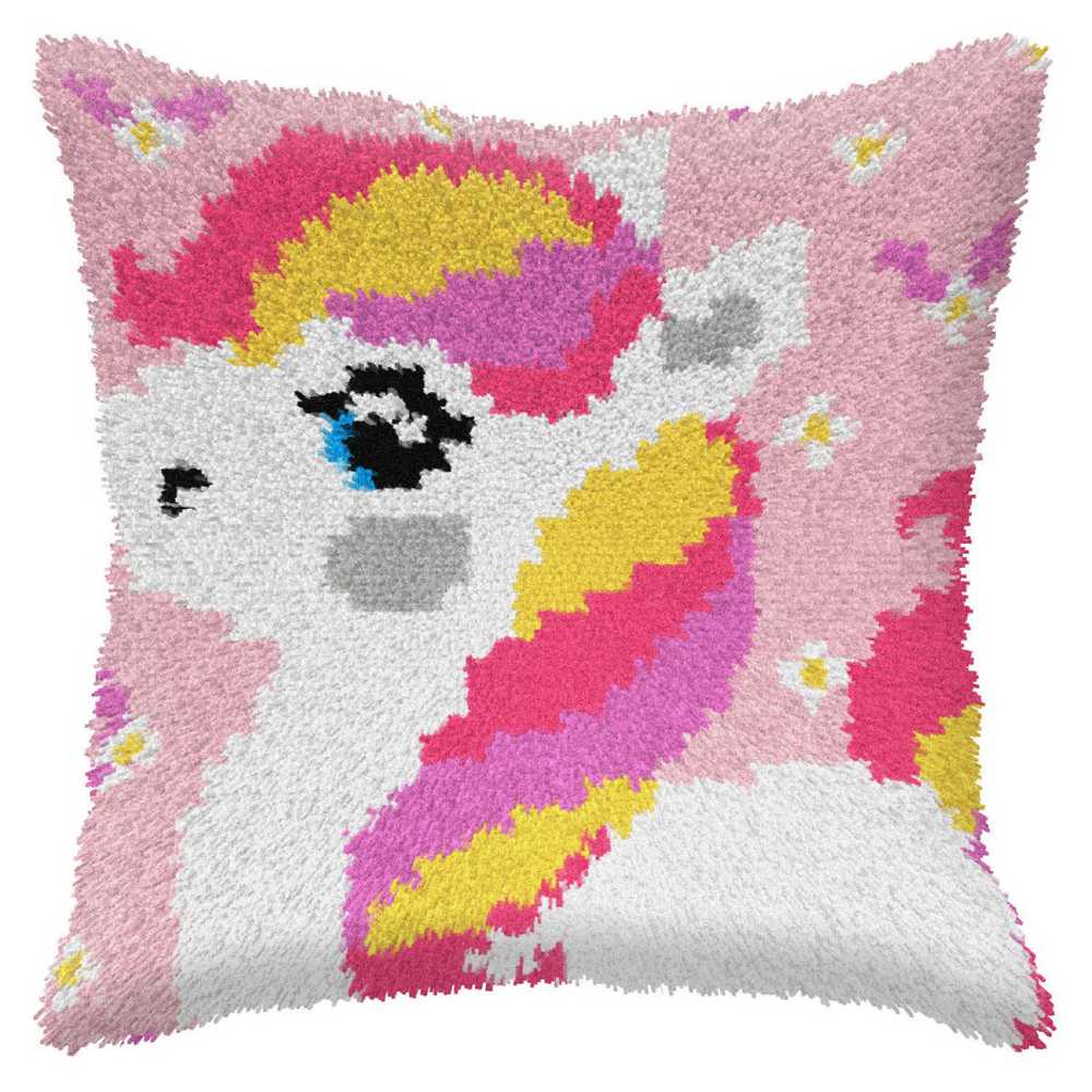 Pony Latch Hook Cushion Kit Orchidea ~ ORC.4126