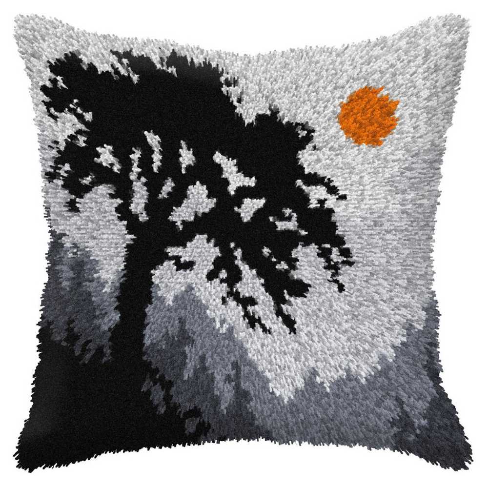 Forest at Night Latch Hook Cushion Kit Orchidea ~ ORC.4128