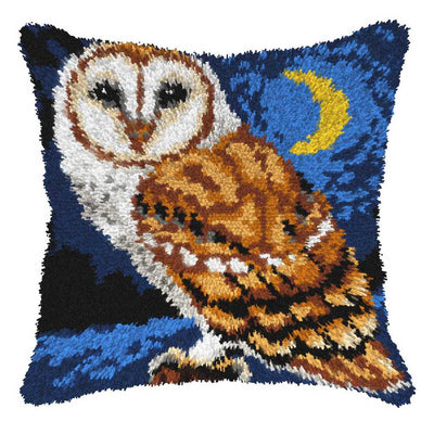 Owl at Night Latch Hook Cushion Kit Orchidea  ~ ORC.4139