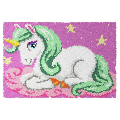 Unicorn .  Latch Hook Cushion Kit Orchidea  ~ ORC.4158