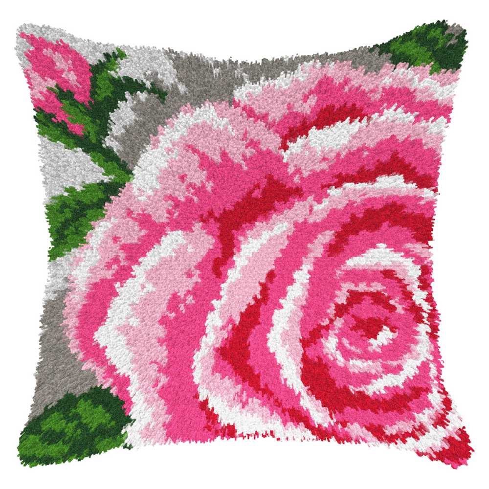 Rose ..Latch Hook Cushion Kit Orchidea ~ ORC.4168