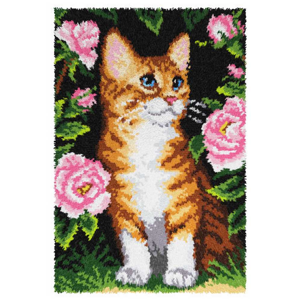 Orchidea Latch Hook Kit- Rug- Cat ~ ORC.4177