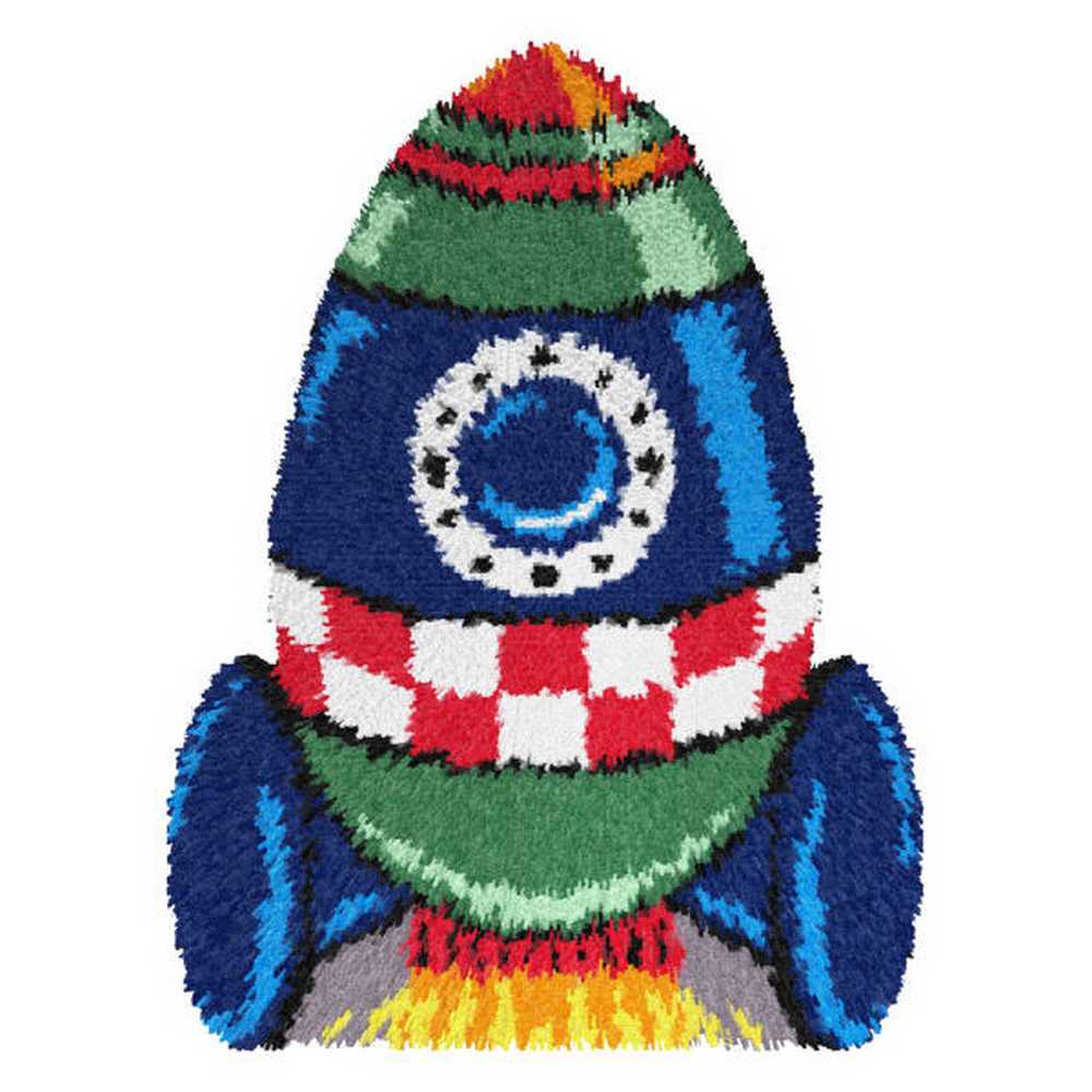 Orchidea Latch Hook Kit- Rug- Spaceship ~ ORC.4187