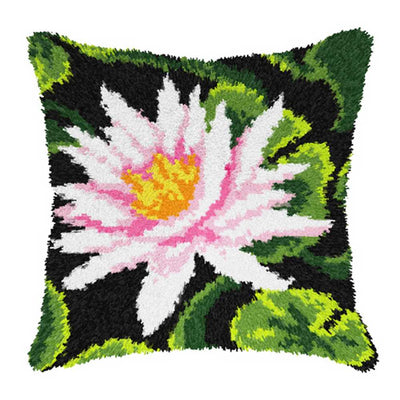 Orchidea Latch Hook Kit- Cushion- Water Lily  ~ ORC.4188