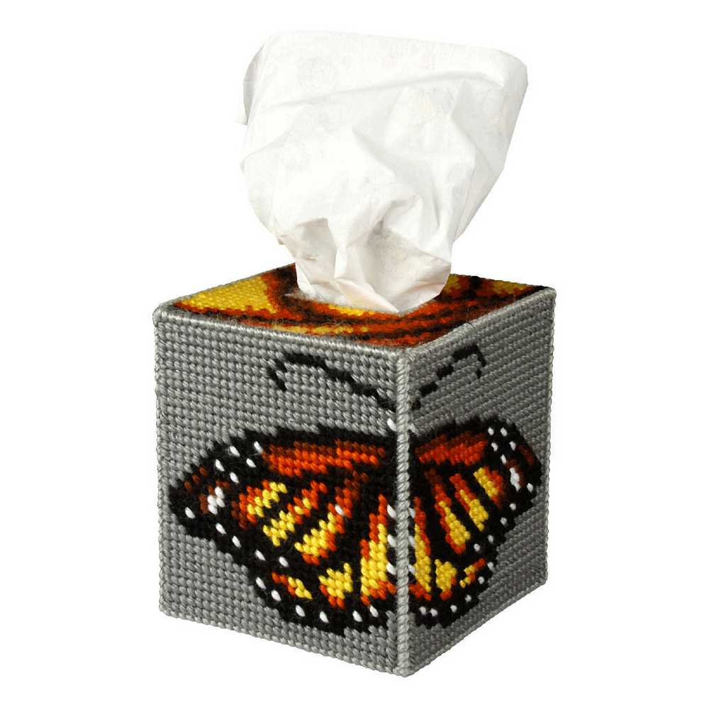 Orchidea Needlepoint Kit- Tissue Box Cover- Butterfly ~ ORC.5102